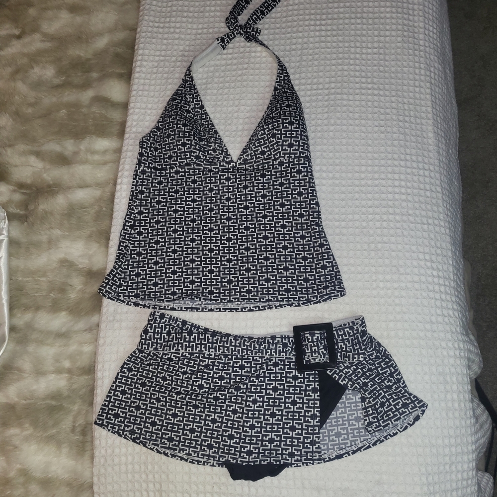 Tommy Bahama Black and White Bikini Set